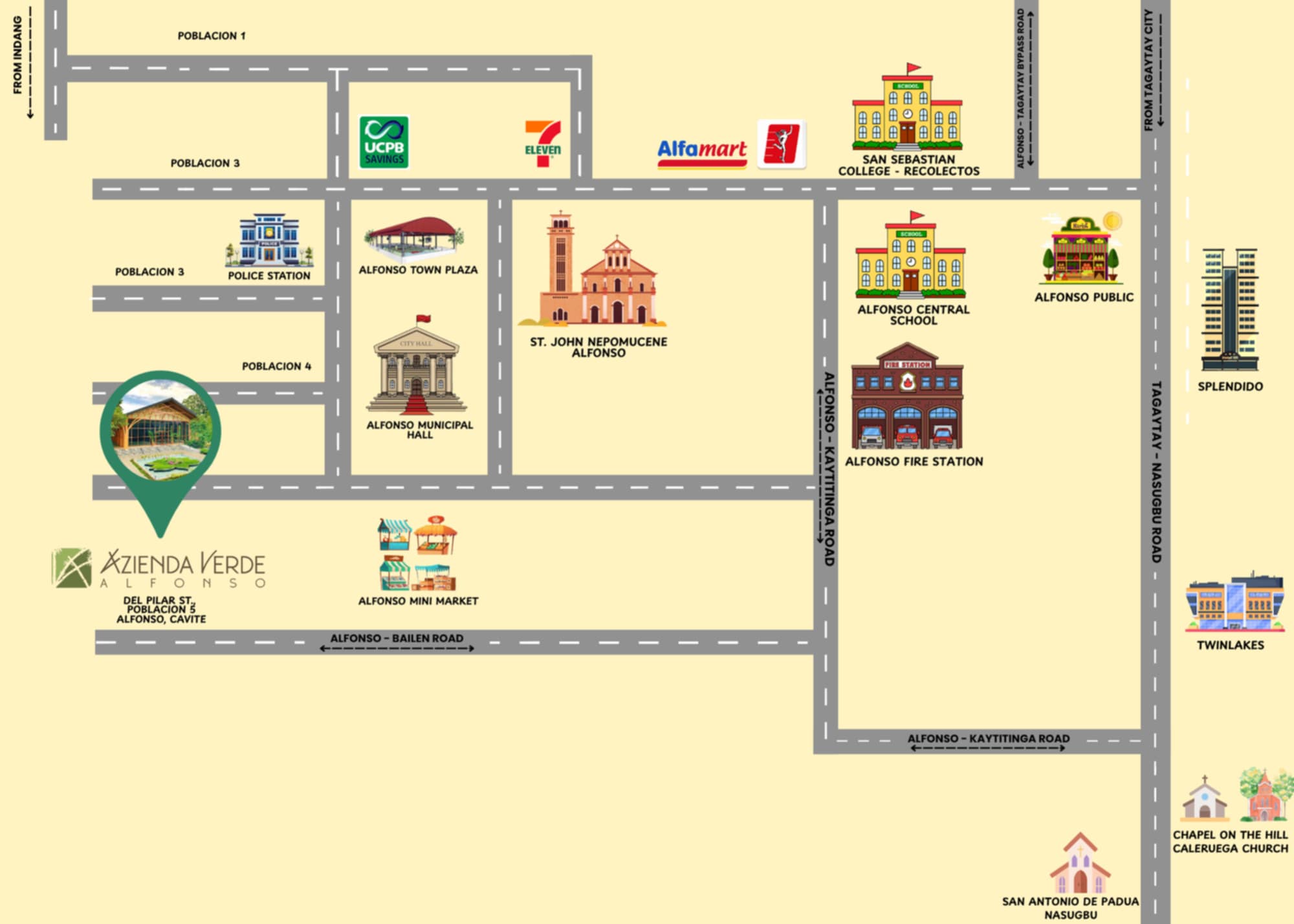 Wedding Venue Location Map